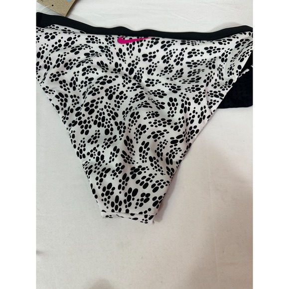 Nike Party Dots High Waist Bikini Bottoms Women's M White/Pink $50 New - Picture 4 of 4
